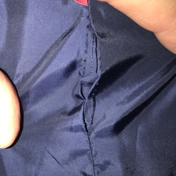 * SOLD *Khujo White with Navy Stripes Trench Coat - Picture 14 of 14